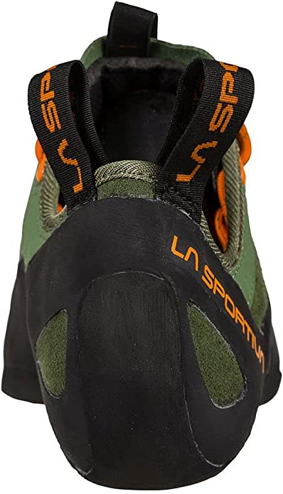 La Sportiva Mens Tarantulace Rock Climbing Shoes Color Olive / Tiger